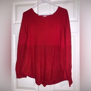 Charter Club Vibrant Red Crew Neck Sweater